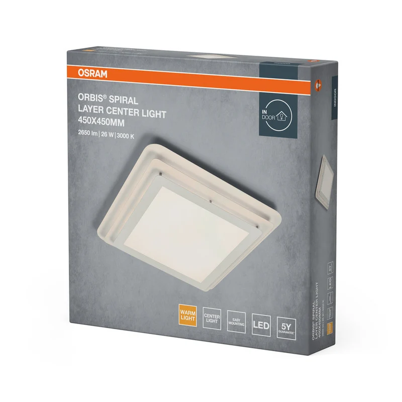 OSRAM ORBIS SPIRAL LAYER lampada da soffitto, bianca, 26W, 3000lm