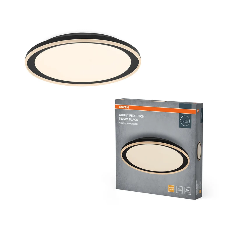 OSRAM ORBIS Lampada da soffitto Pederson 36W 550mm nero