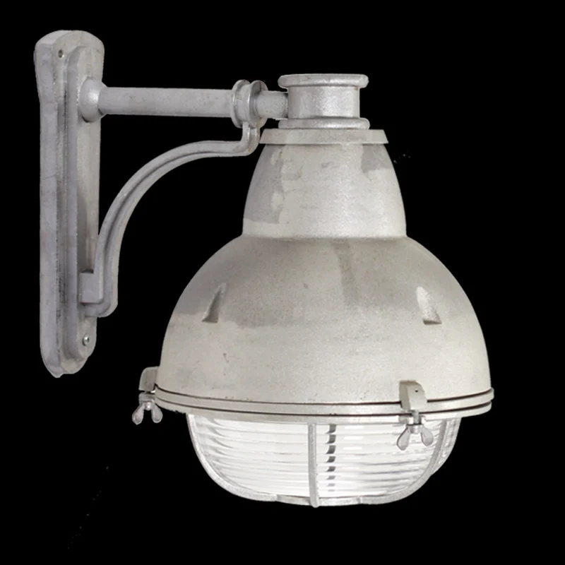 Casa Padrino Jugendstil Hofleuchte 25 x 35 x H. 35 cm - Silber - Nostalgische Wetterfeste Außenleuchte