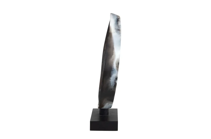 Casa Padrino Luxus Deko Objekt 31,5 x 8 x H. 34 cm - Moderne Skulptur MCM Loop aus Kunstharz und MDF - Luxus Deko Accessoires