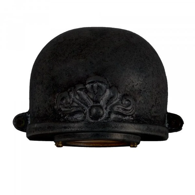 Casa Padrino Jugendstil Hofleuchte 11 x 7 x H. 9 cm - Bronze - Nostalgische Wetterfeste Außenleuchte