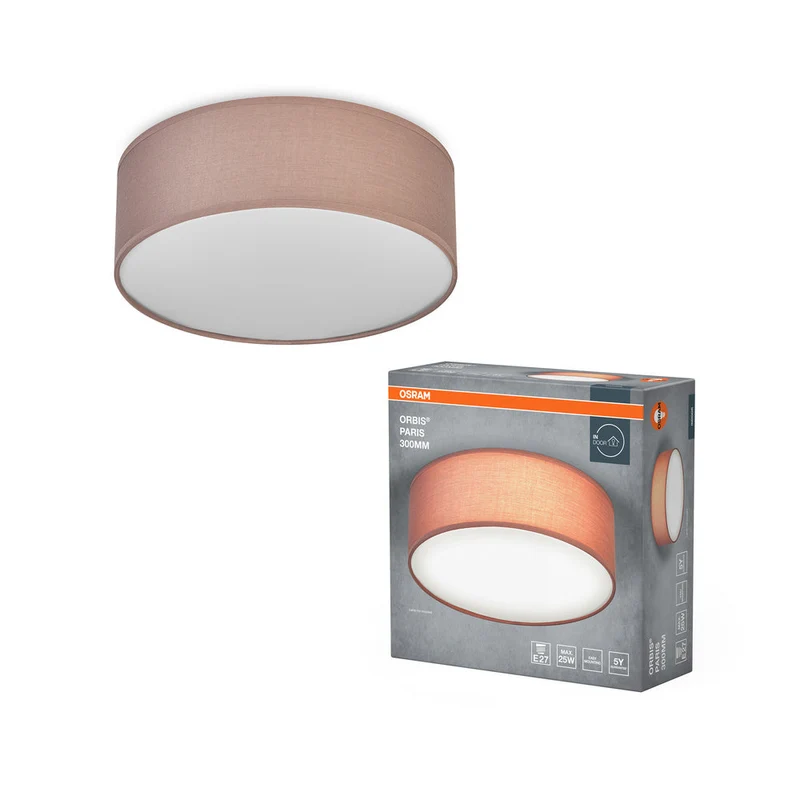 OSRAM ORBIS PARIS lampada da soffitto 300mm, marrone, E27