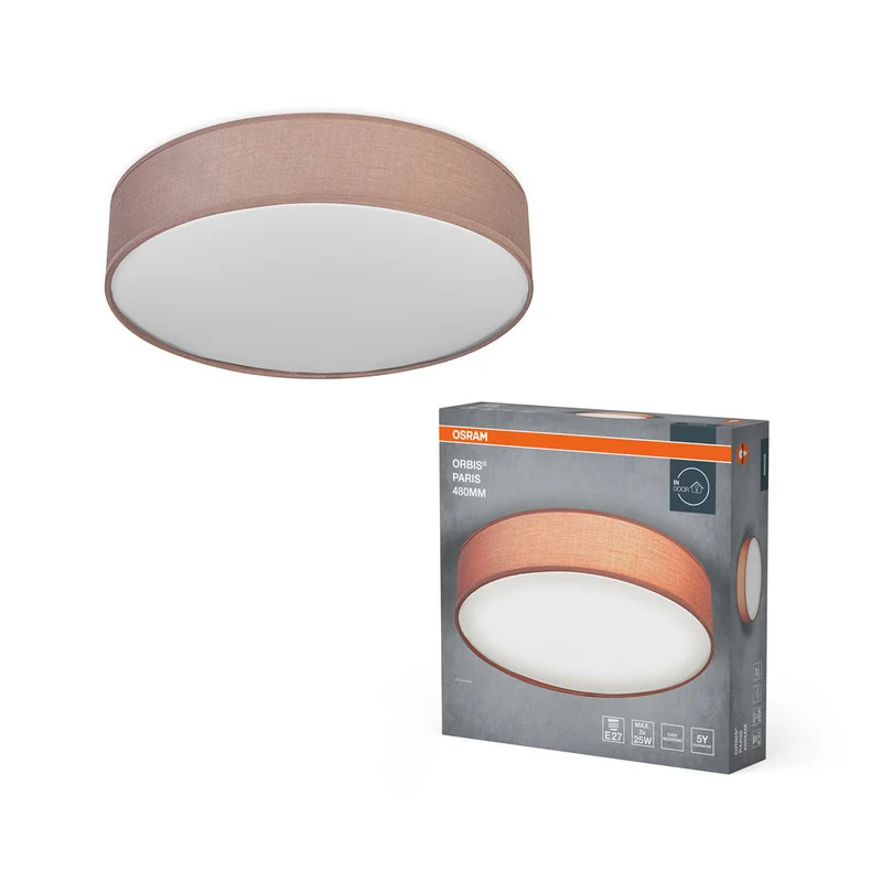 OSRAM ORBIS PARIS lampada da soffitto 480mm, marrone, 3xE27