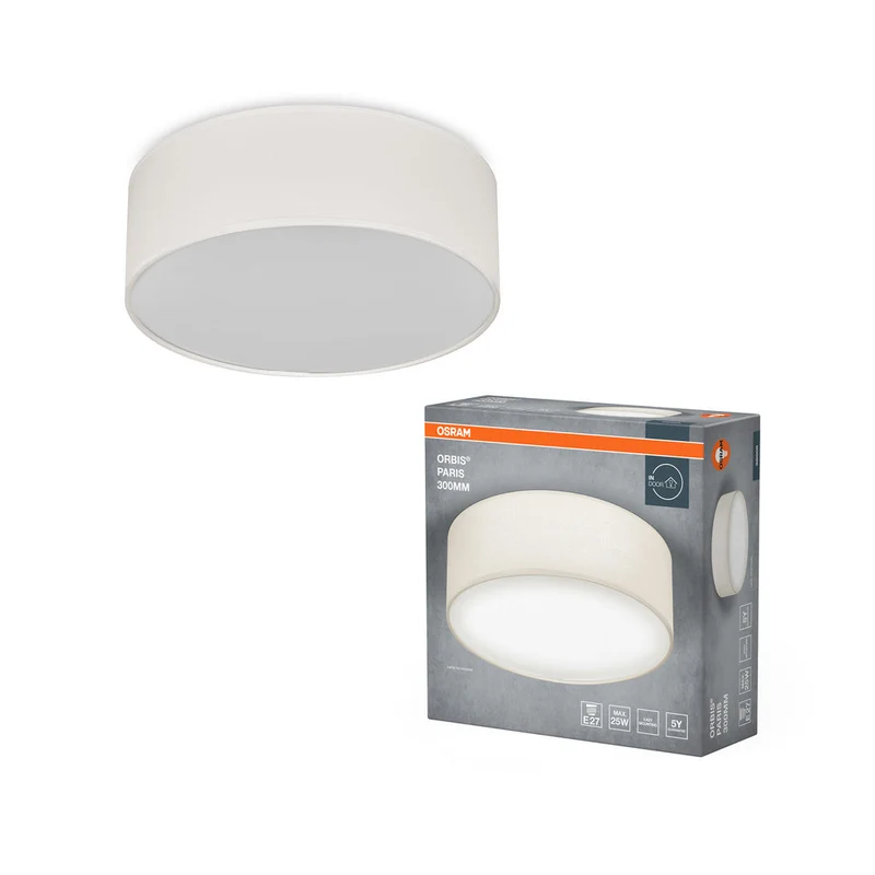 OSRAM ORBIS PARIS lampada da soffitto 300mm, beige, E27