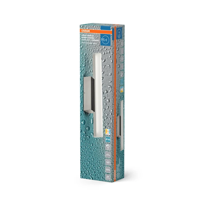 OSRAM ORBIS Specchio Bagno Specchio/Lampada da parete 6.8W 40cm dimmerabile IP44 Cromo