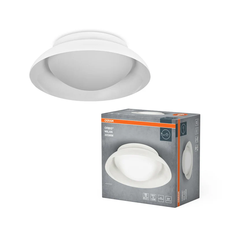 OSRAM ORBIS MILAN lampada da soffitto 305mm, bianca, 2xE27