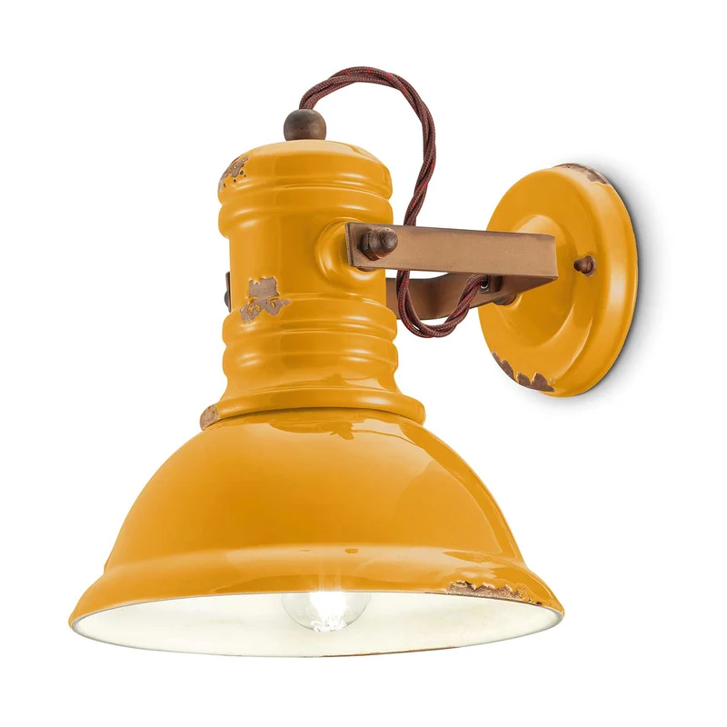 Industrial - Applique murale en acier, style industriel, H 24 cm