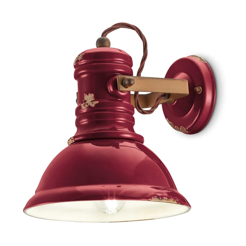 Industrial - Applique murale en acier, style industriel, H 24 cm