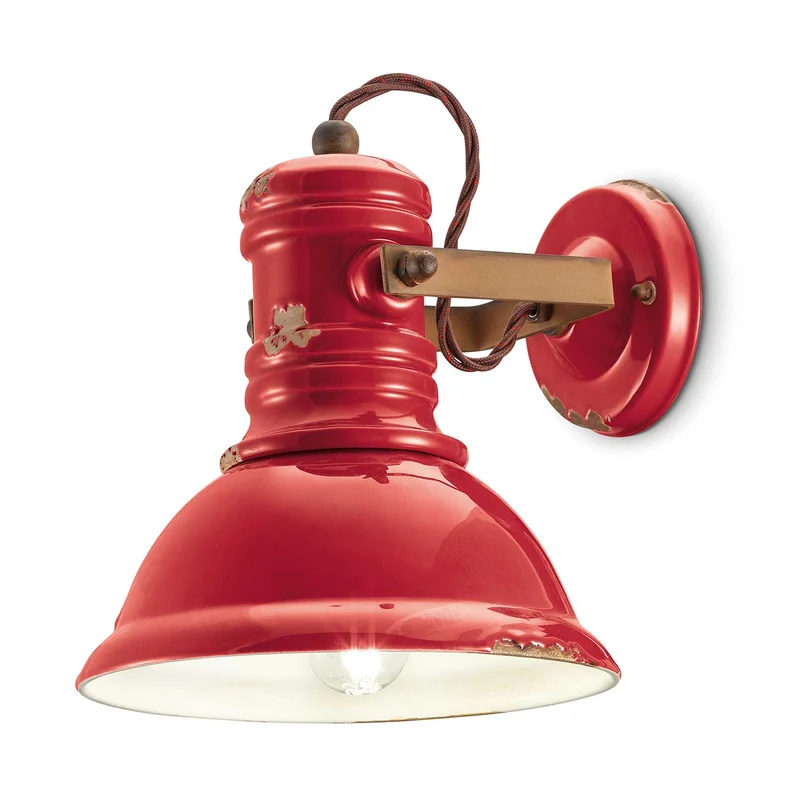 Industrial - Applique murale en acier, style industriel, H 24 cm