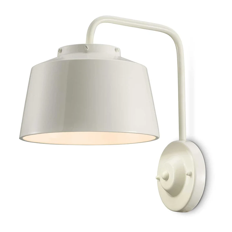 50's - Applique murale en acier, style industriel