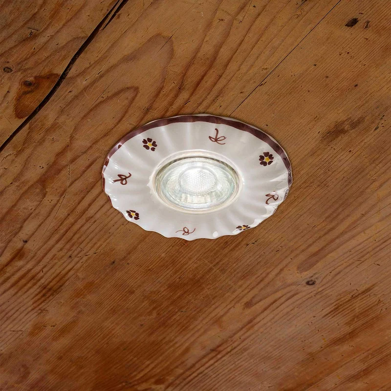 Pescara - Spot en céramique, style shabby chic, Ø 11 cm