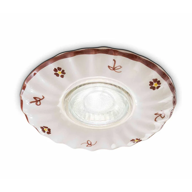 Pescara - Spot en céramique, style shabby chic, Ø 11 cm