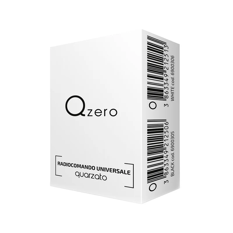 Telecomando quarzato Qzero, apricancello Sice multifrequenza da 27 a 40 mhz, radiocomando autoapprendente nero