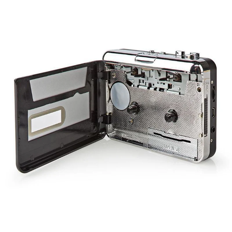 Nedis Convertitore di cassette audio in MP3, con cavo USB e CD-ROM, convertitore musicassette