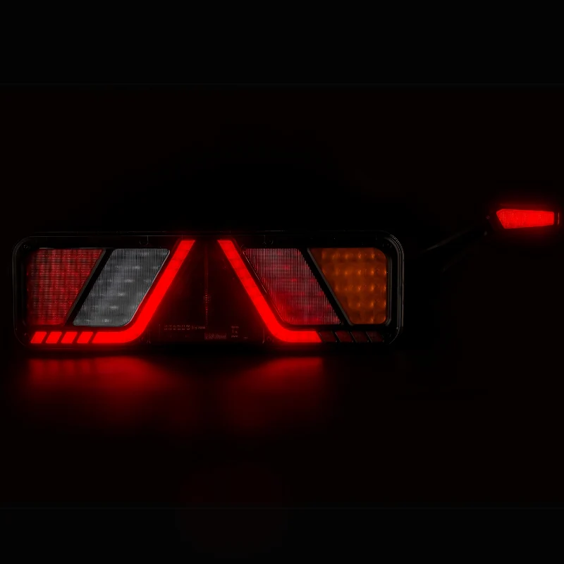 Fristom Grande lampada a LED per rimorchio con indicatore di contorno / 6 funzioni