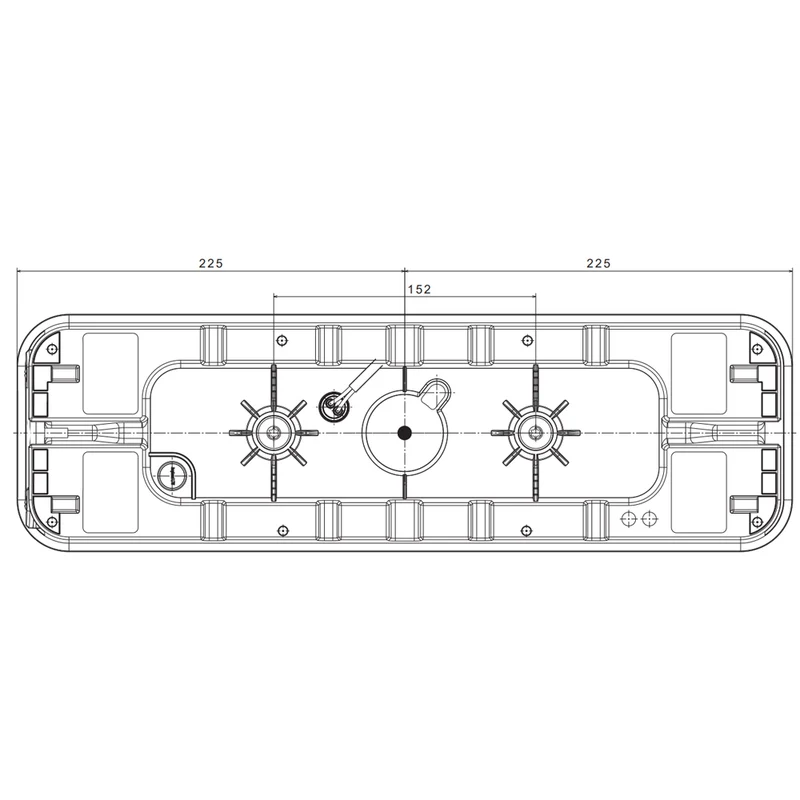 Fristom 24V Grande lampada a LED per rimorchio / 6 funzioni