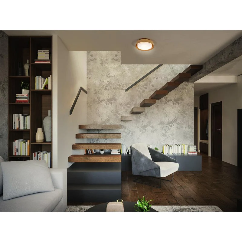 OSRAM ORBIS MADRID lampada da soffitto 290mm, colore legno, E27