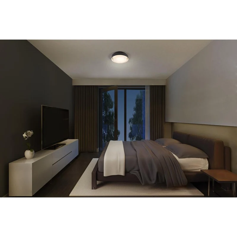 OSRAM ORBIS MADRID lampada da soffitto 290mm, nero, E27