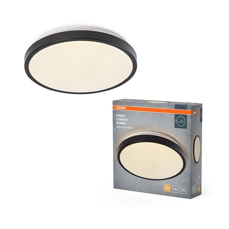 OSRAM ORBIS LONDON lampada da soffitto, nero, 16W, 2000lm