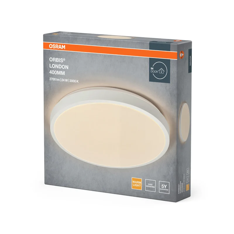 OSRAM ORBIS LONDON lampada da soffitto, bianca, 24W, 2700lm