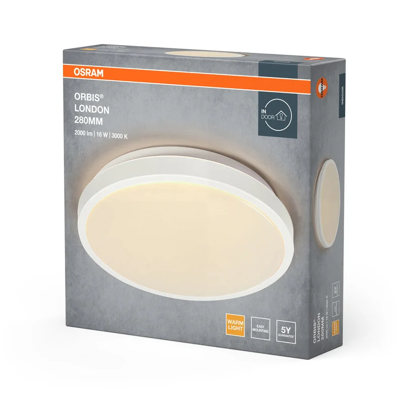 OSRAM ORBIS LONDON lampada da soffitto, bianca, 16W, 2000lm