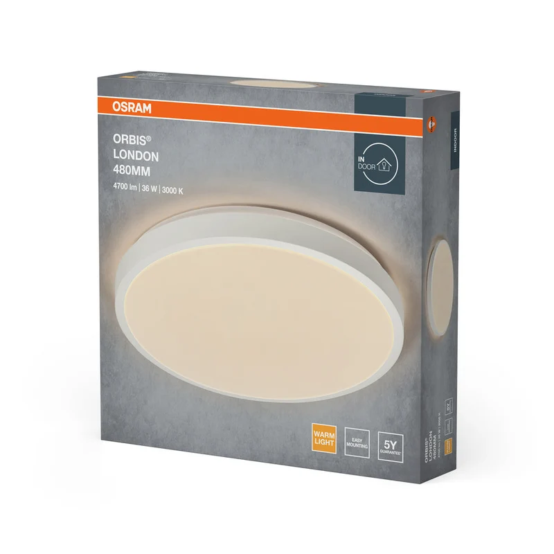 OSRAM ORBIS LONDON lampada da soffitto, bianca, 36W, 4150lm