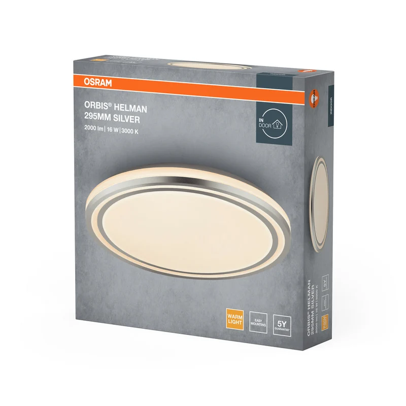 OSRAM ORBIS Helman lampada da soffitto 16W 1100lm bianco/argento