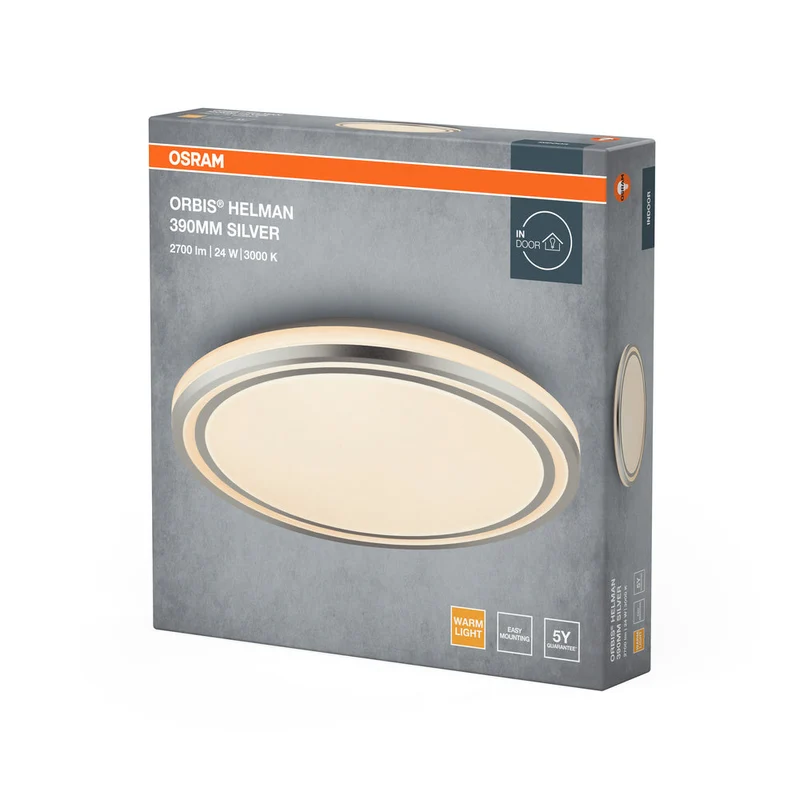OSRAM ORBIS Helman lampada da soffitto 24W 1500lm bianco/argento