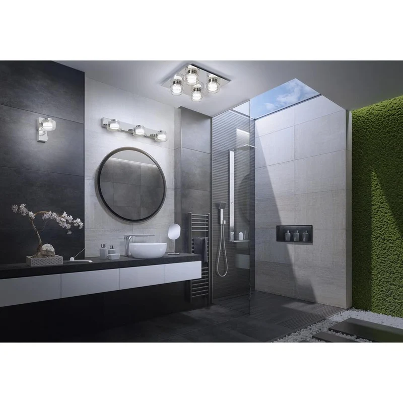 OSRAM ORBIS Fiamma Applique da bagno 11W Click CCT IP44 Cromo