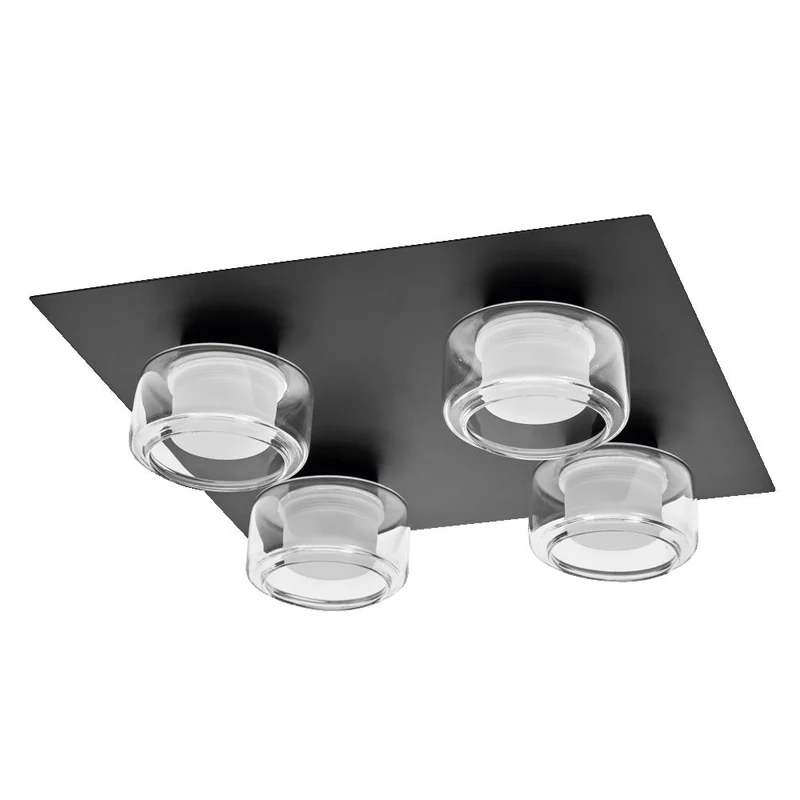 OSRAM ORBIS Fiamma Lampada da soffitto per bagno 22W Click CCT IP44 nero