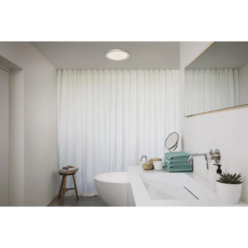 OSRAM ORBIS Disc lampada da soffitto per bagno 30cm 22W Click CCT IP44 cromo