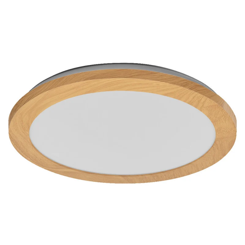 OSRAM ORBIS Disc lampada da soffitto per bagno 30cm 22W IP44 decorazione in legno