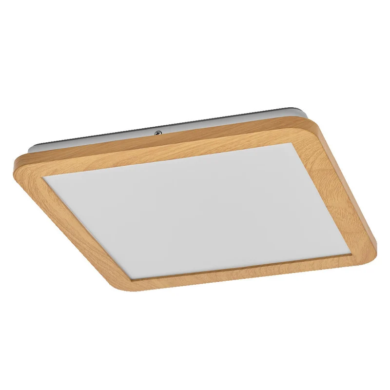 OSRAM ORBIS Disc lampada da soffitto per bagno 30x30cm 22W IP44 decorazione in legno