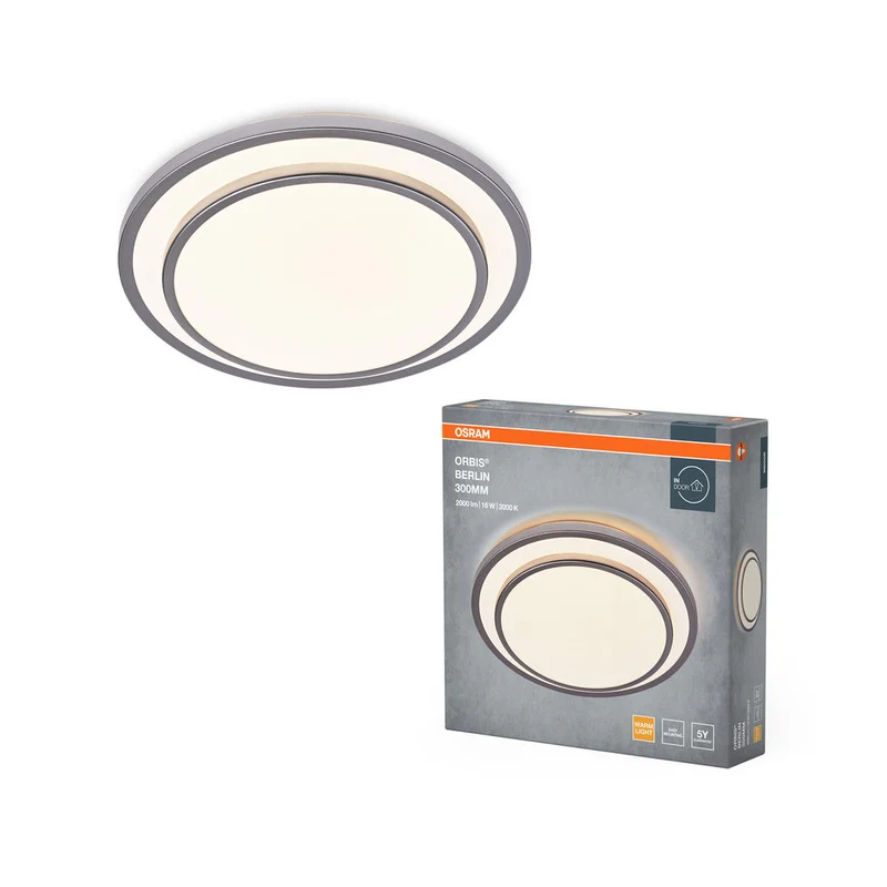 OSRAM ORBIS BERLIN Lampada da soffitto, argento, 16W, 2000lm
