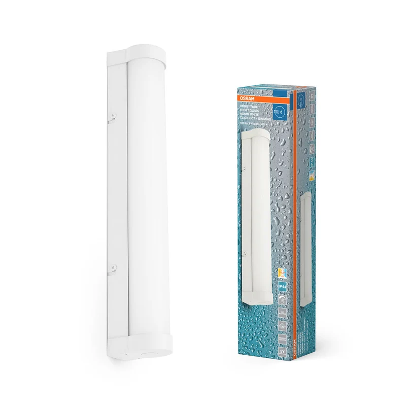 OSRAM ORBIS Tubo Specchio da bagno / Applique da parete Vetro satinato 9W 40cm dimmerabile bianco