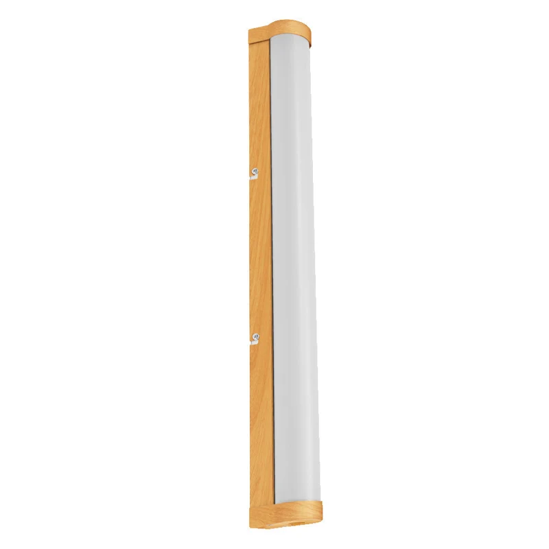OSRAM ORBIS Tubo Specchio da bagno / Applique da parete Vetro satinato 12W 60cm Decorazione legno