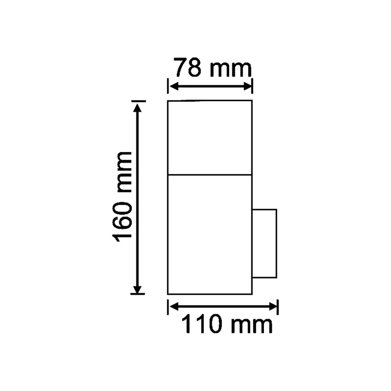 Applique da esterno E27 B160-N
