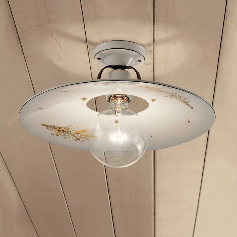 Bologna - Plafonnier en céramique, style shabby chic