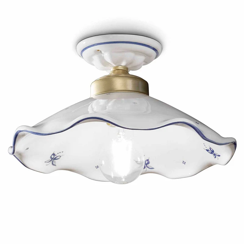 Belluno - Plafonnier en céramique, style shabby chic