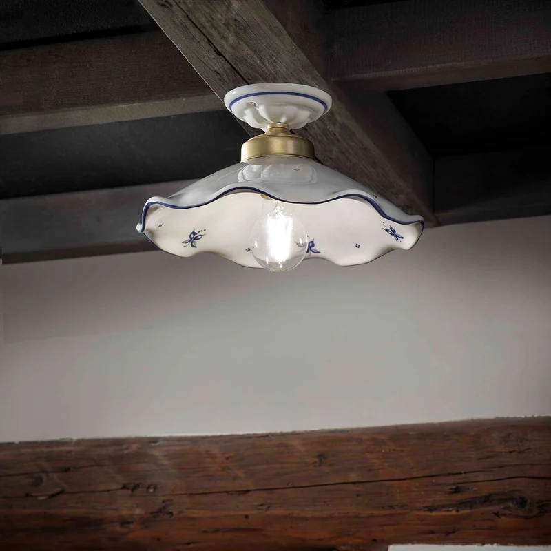 Belluno - Plafonnier en céramique, style shabby chic