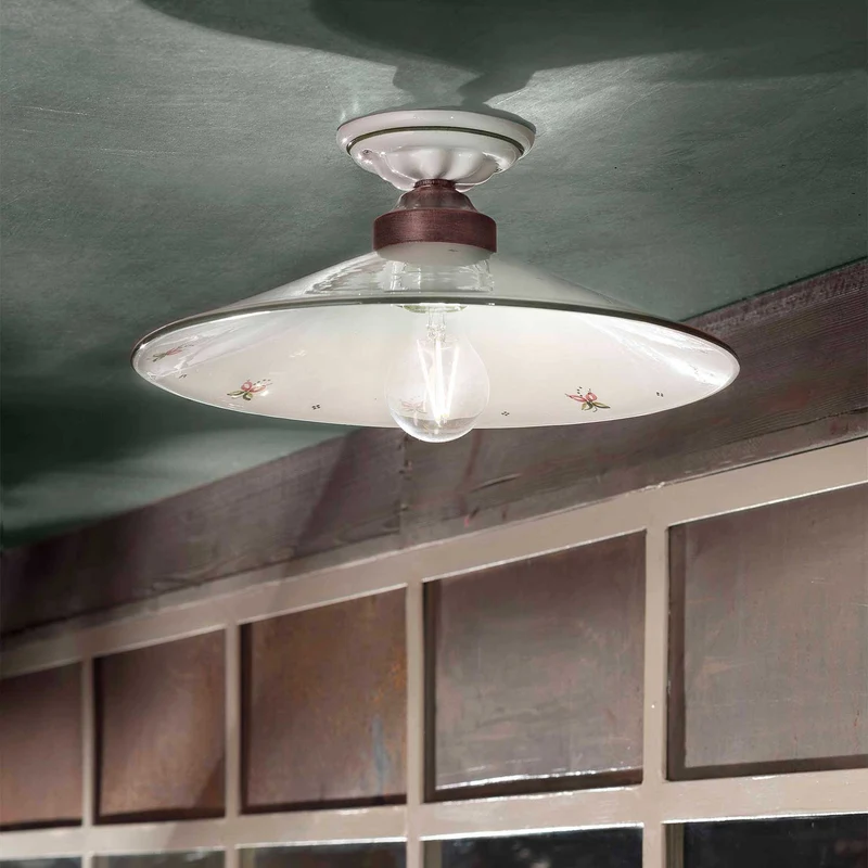 Asti - Plafonnier en céramique, style shabby chic