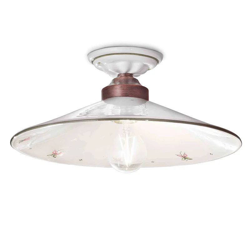 Asti - Plafonnier en céramique, style shabby chic