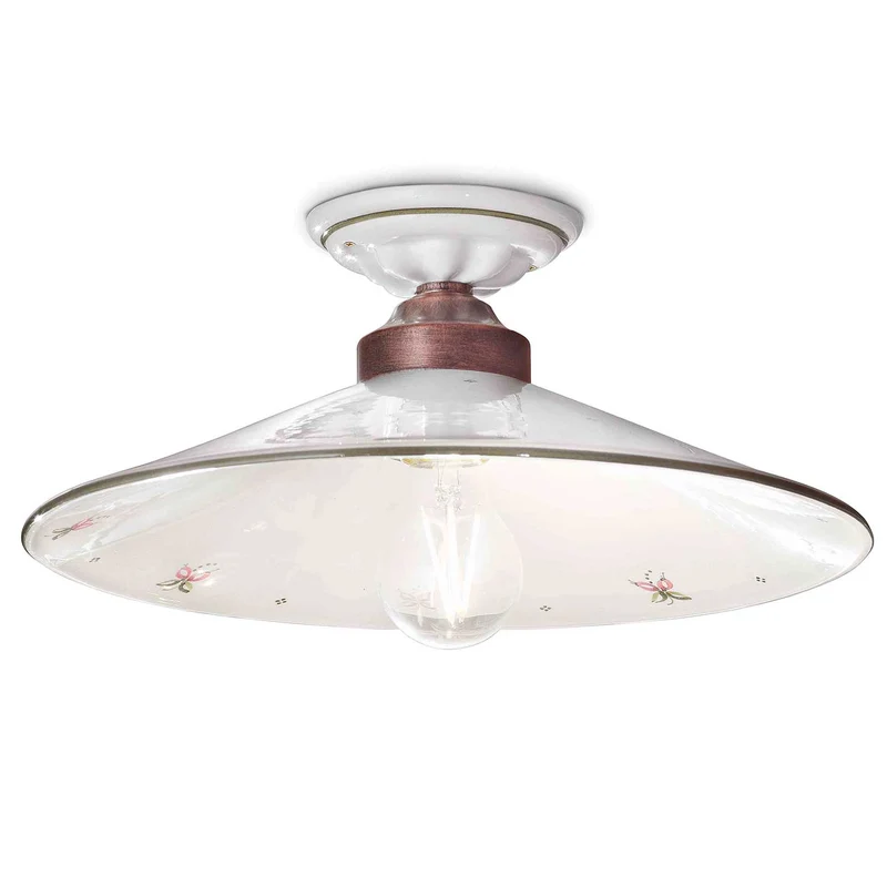Asti - Plafonnier en céramique, style shabby chic