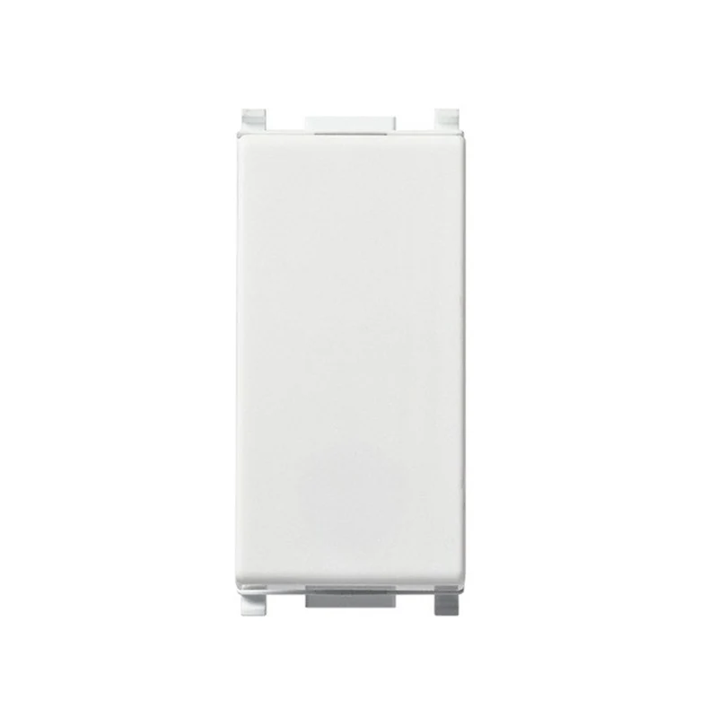 Vimar Interruttore 1P 10AX bianco, serie civile Plana, interruttore basculante, Made In Italy 14000