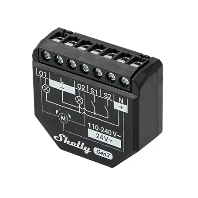 Shelly 2PM Gen3 - Interruttore Smart 2 Canali Tapparelle