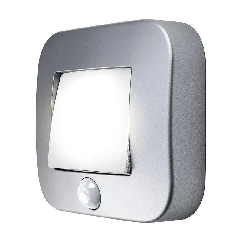 OSRAM NIGHTLUX® Hall Batteria LED Luce Notturna con Sensore 0,3W / 4000K Bianco Freddo, grigio