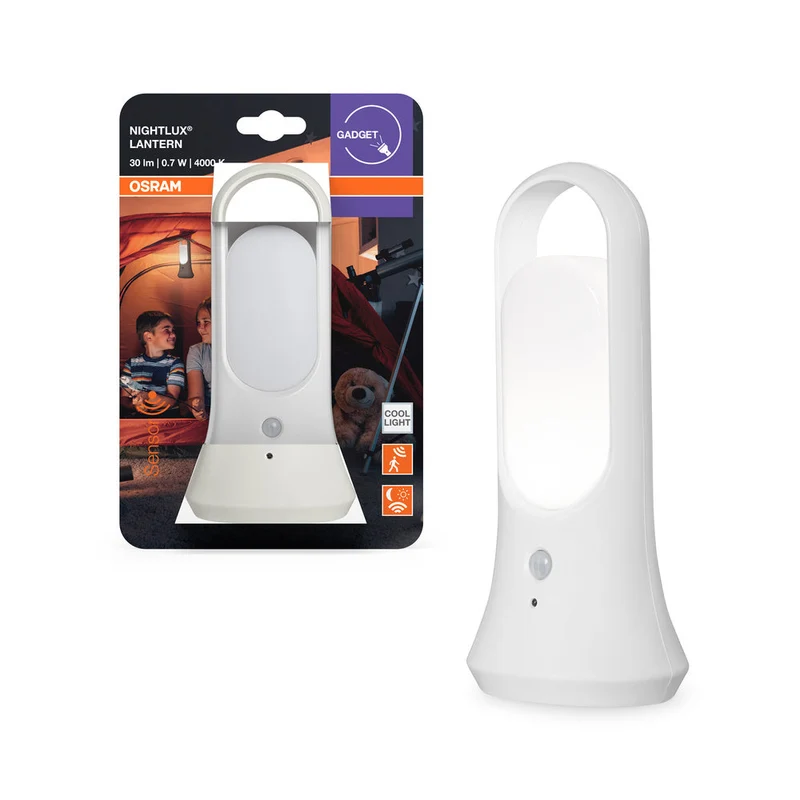 OSRAM NIGHTLUX Lanterna Mobile LED Luce Notturna a batteria Sensore 0,65W / 4000K Bianco Freddo