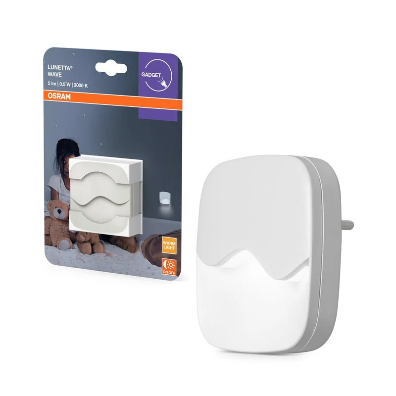 OSRAM LUNETTA Wave luce notturna con sensore LED per presa 0,50W / 3000K bianco caldo