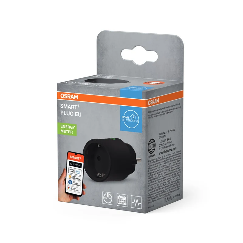 OSRAM Matter SMART+ Plug presa intelligente da interno, nera