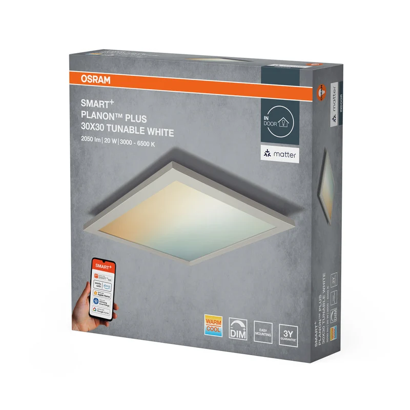 OSRAM Matter SMART+ PLANON PLUS Pannello LED Regolabile Bianco 300X300